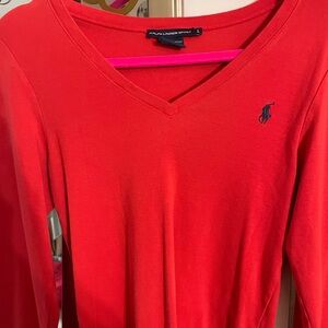 Ralph Lauren Polo Sport Long sleeve shirt in red